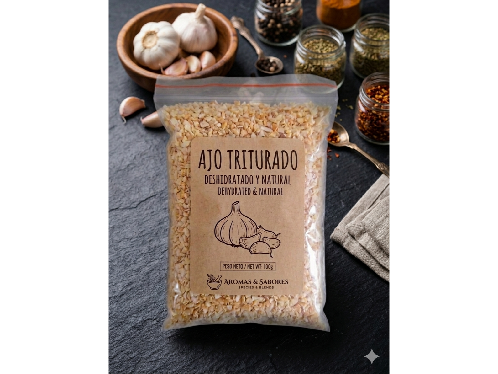 Ajo Triturado Importado