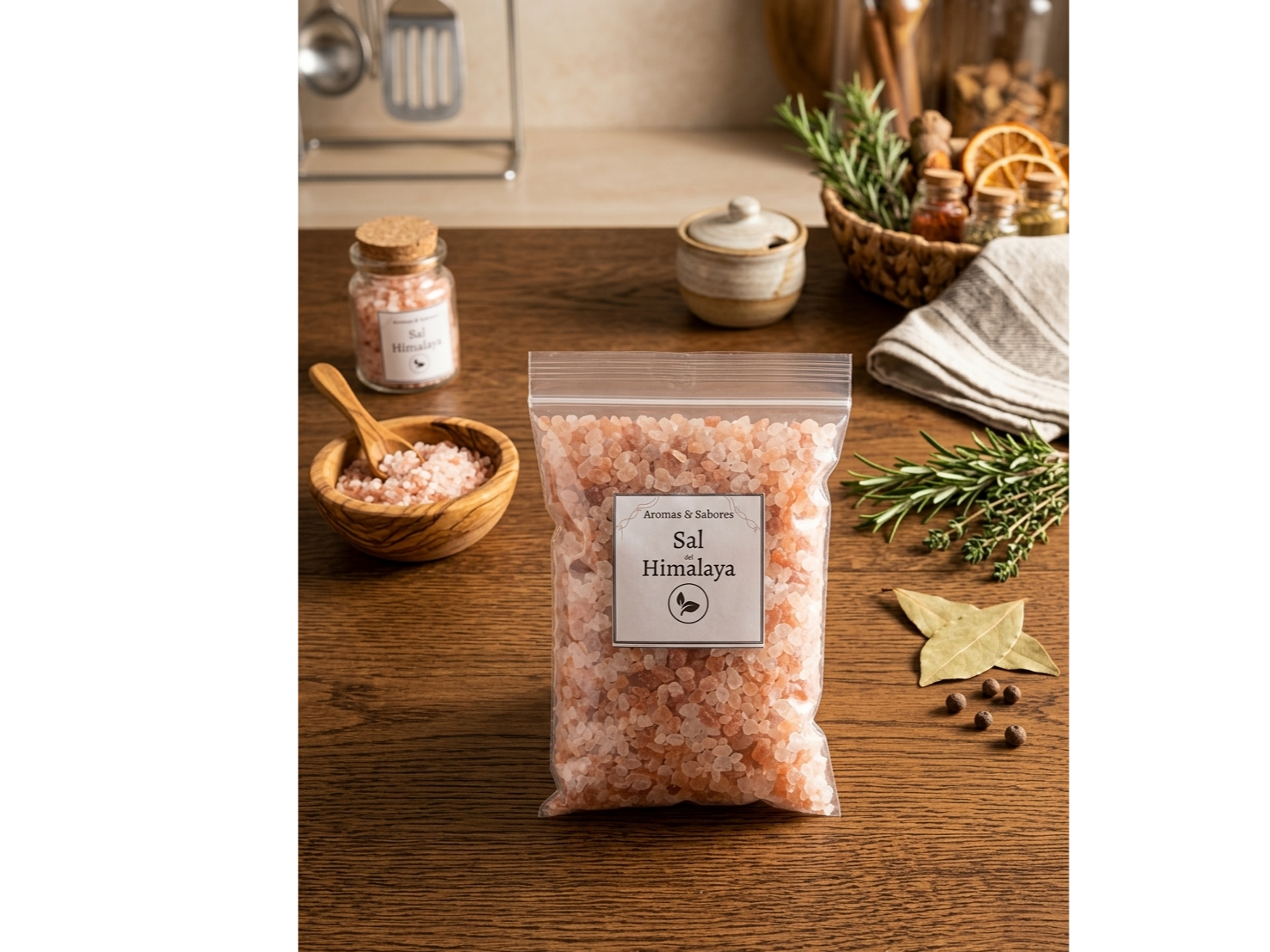 🧂 Sal Gruesa Rosa del Himalaya – 200 g