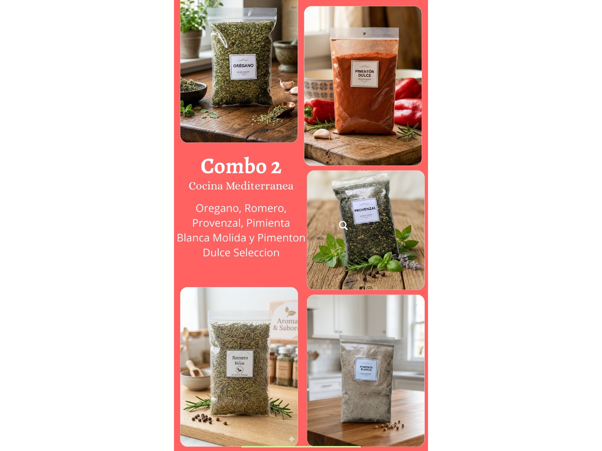 🌿 Combo 2 –  Cocina Mediterranea