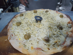 jamon y huevo rallado