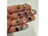 Gota facetada plata