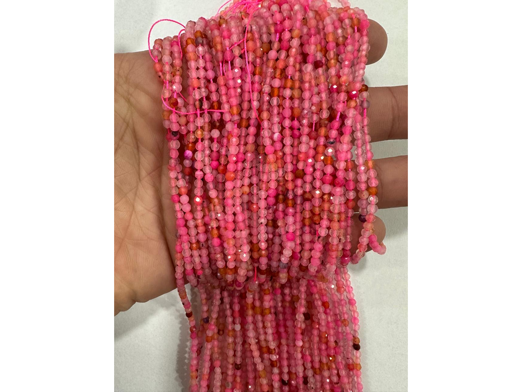 Ágata rosa fosforescente