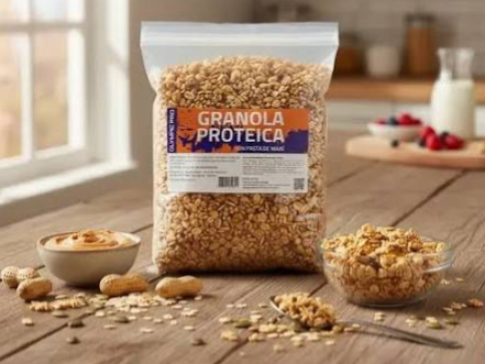Granola proteica pasta de mani ddl
