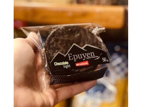 Alfajor chocolate sin azucar epuyen