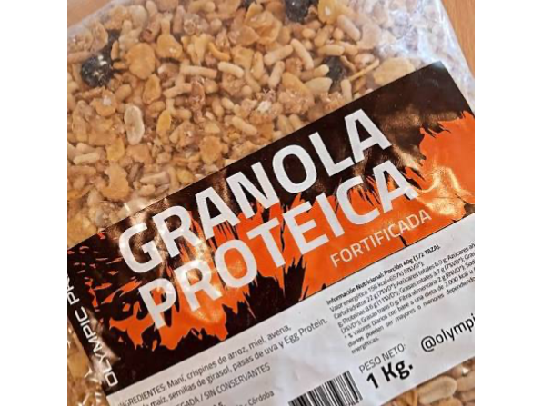 Granola proteica vainilla fortificada