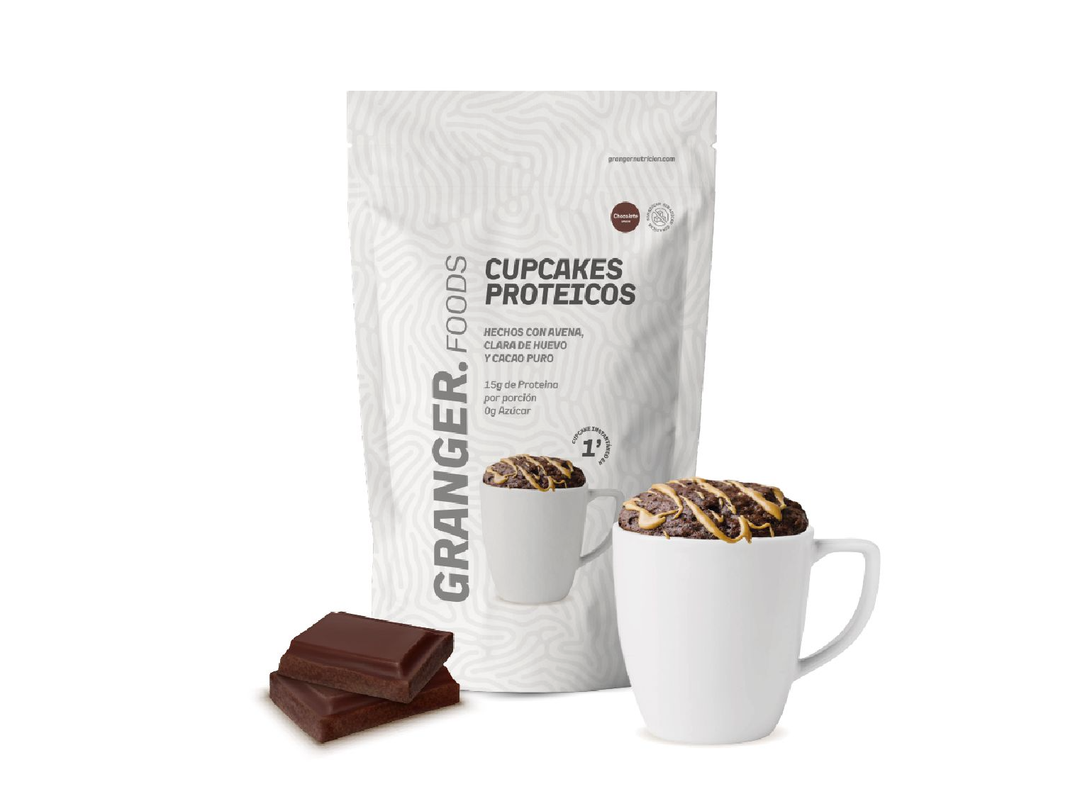 Cupcakes proteico chocolate