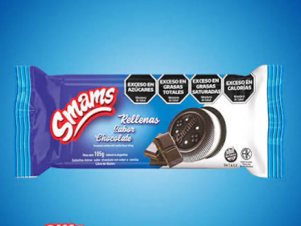 Smams sabor chocolate rellenas