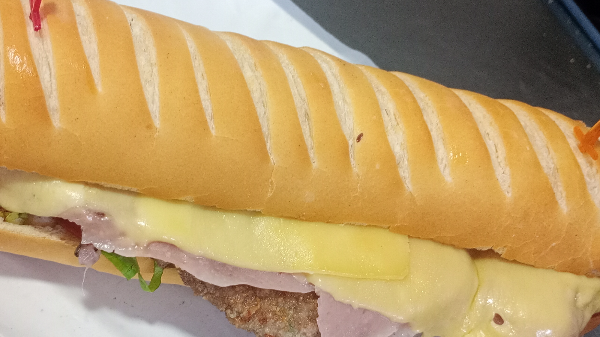 Sándwich de milanesa.