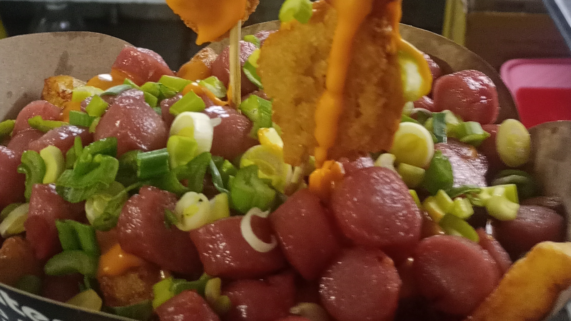 Conos  de papas y snacks