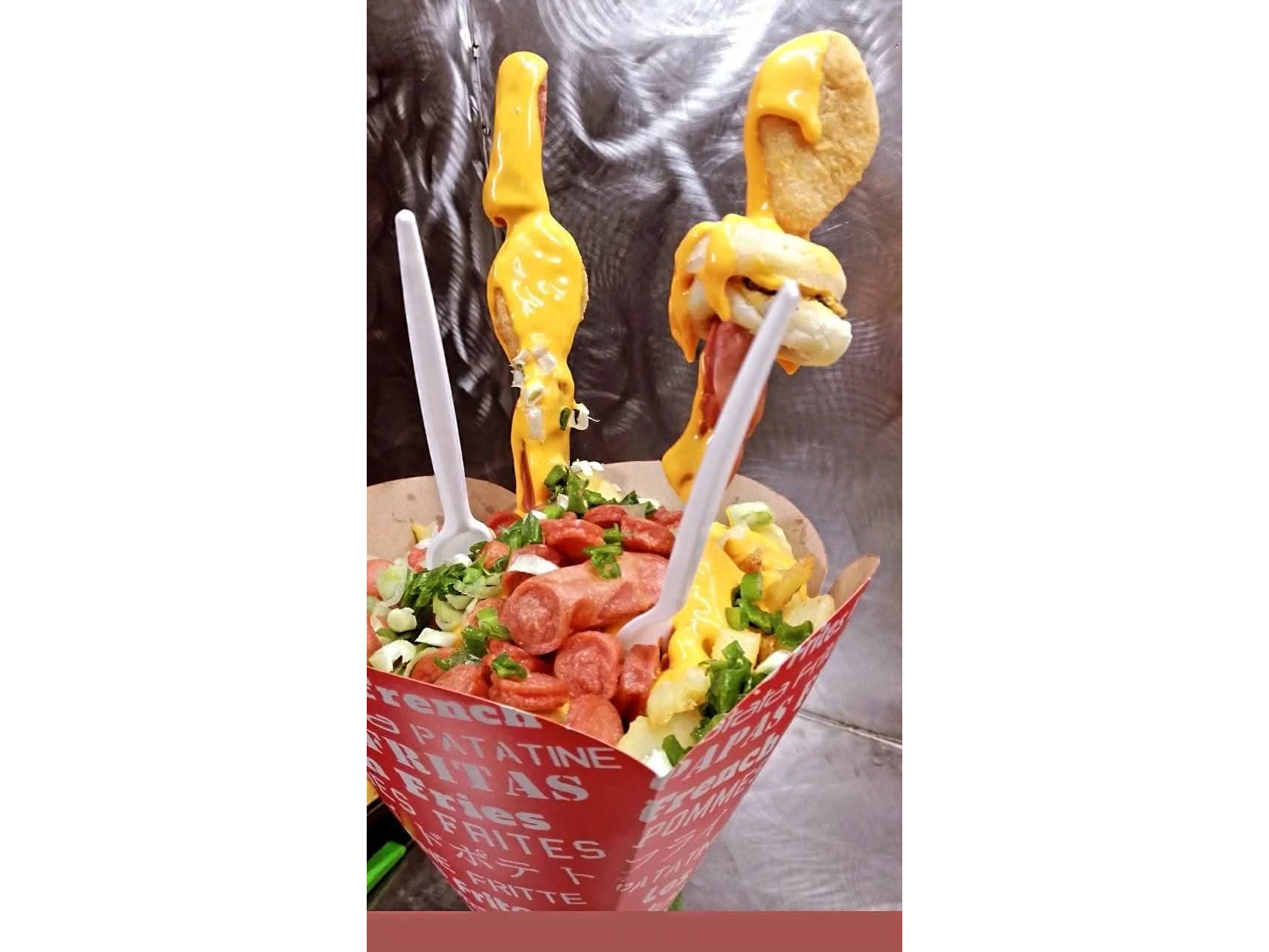 Súper cono de papas fritas para compartir