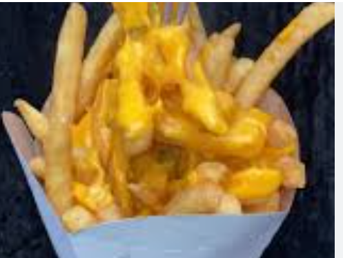Cono de papas fritas con cheddar
