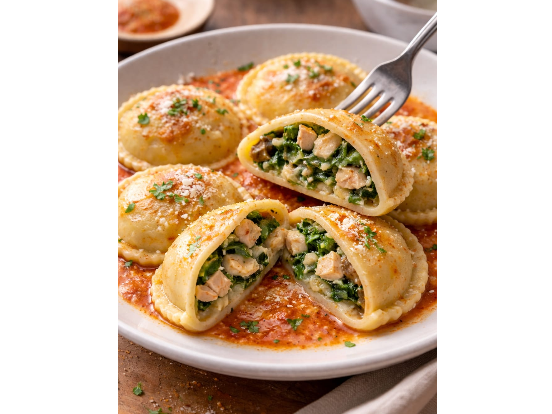 Pollo verdura y queso