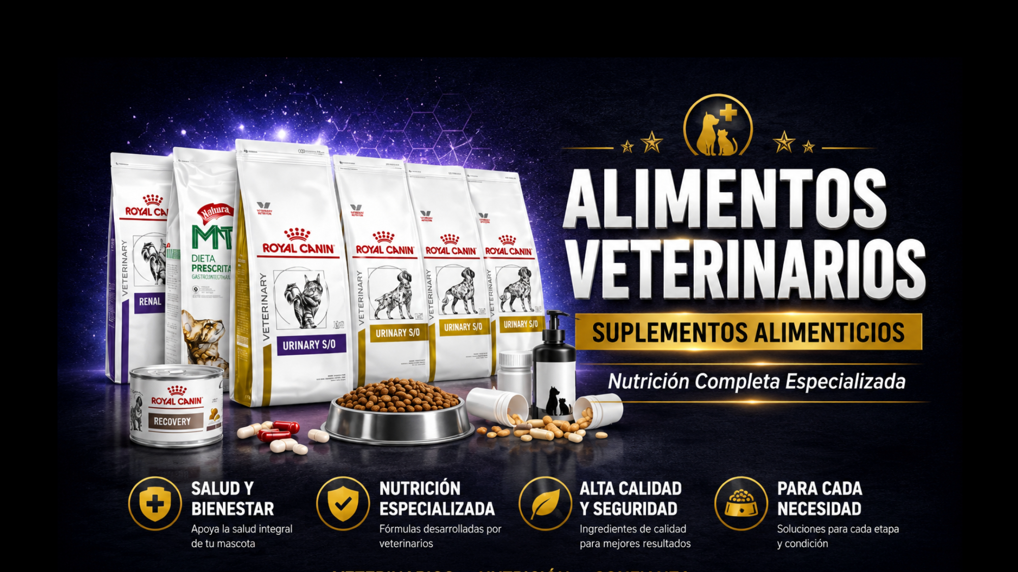 Suplementos y Alimentos Veterinarios