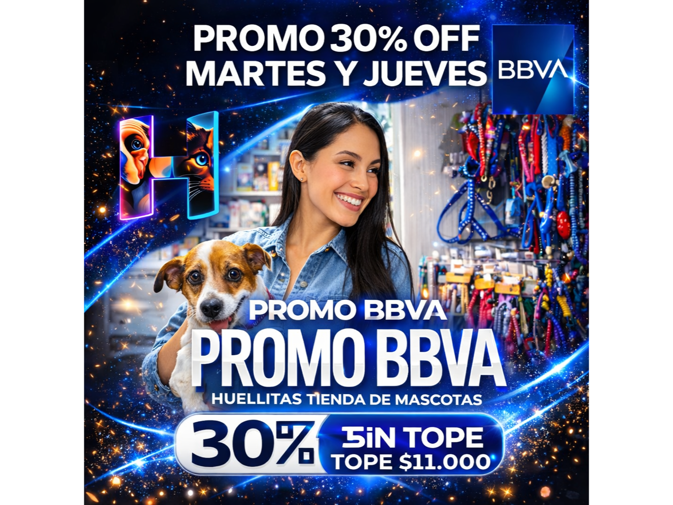 PROMO 30% OFF MARTES Y JUEVES BBVA