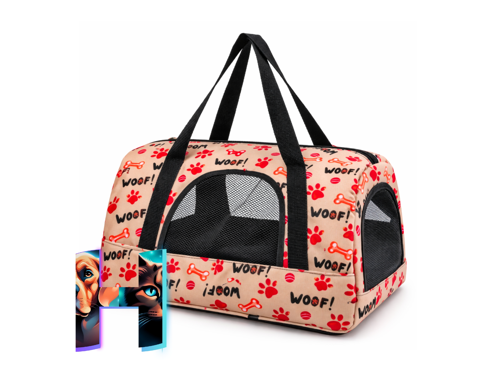 Bolso Transportador con Red 45cm x 30cm