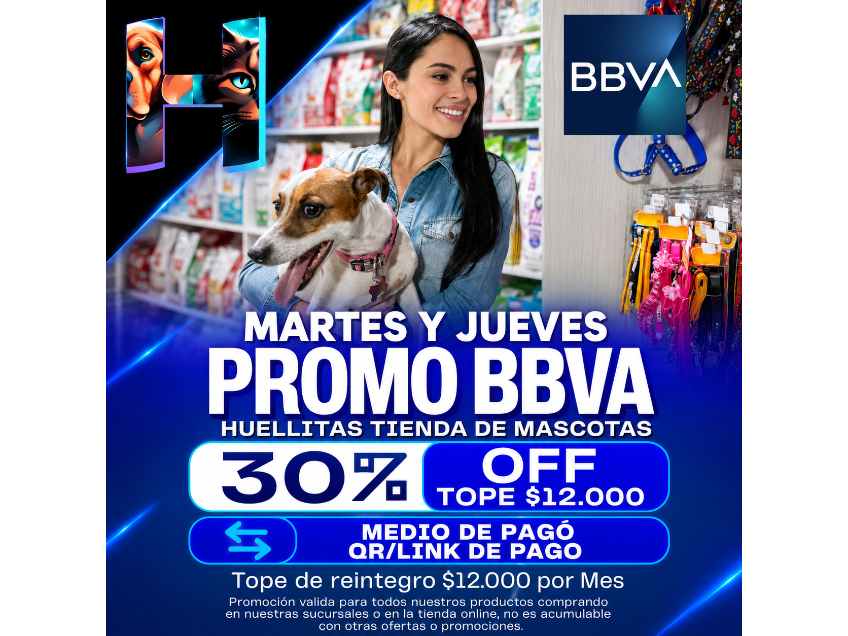 PROMO 30% OFF MARTES Y JUEVES BBVA