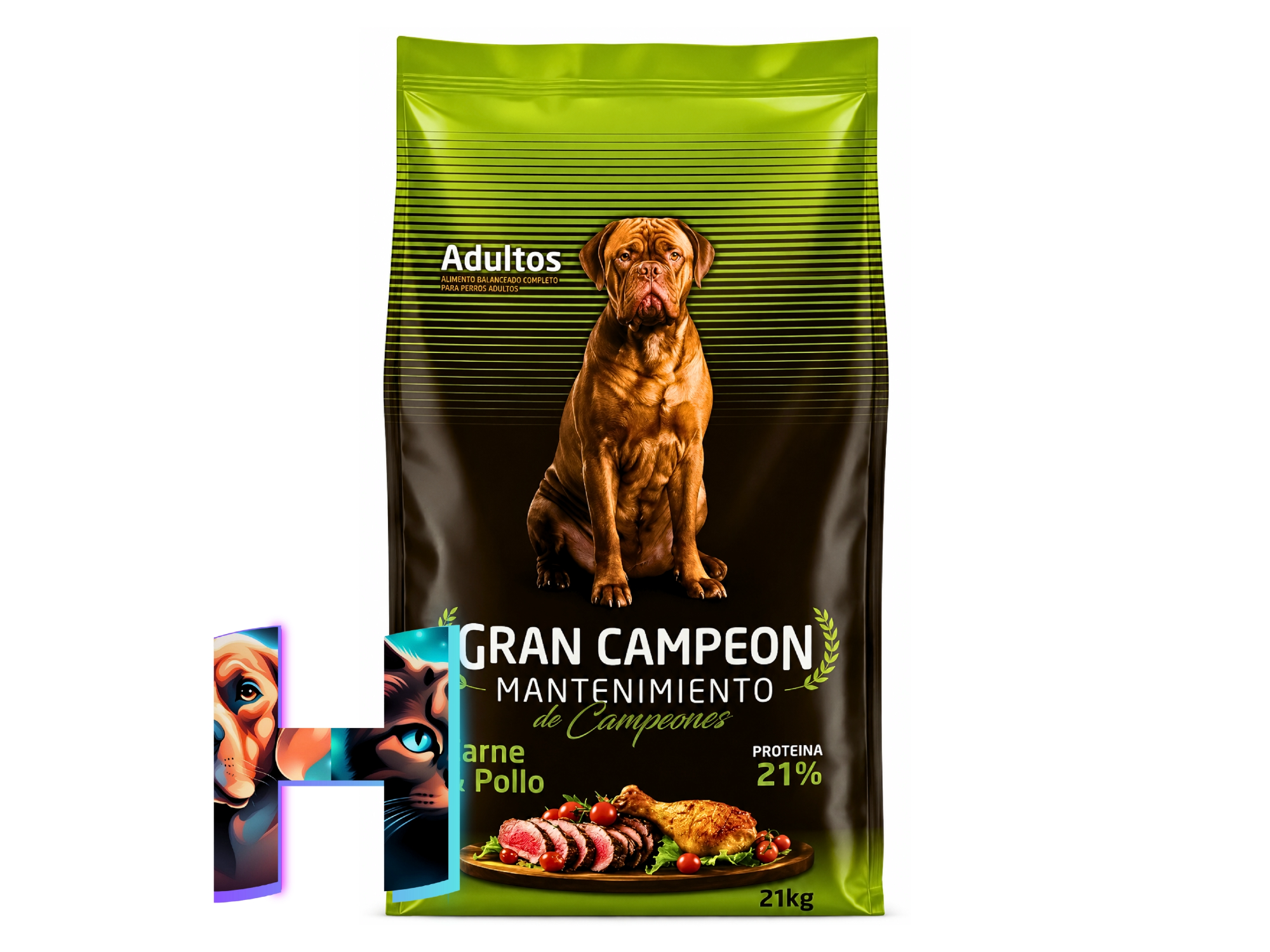 Gran Campeón Maintenance Adulto x 21Kg (Carne y Pollo)
