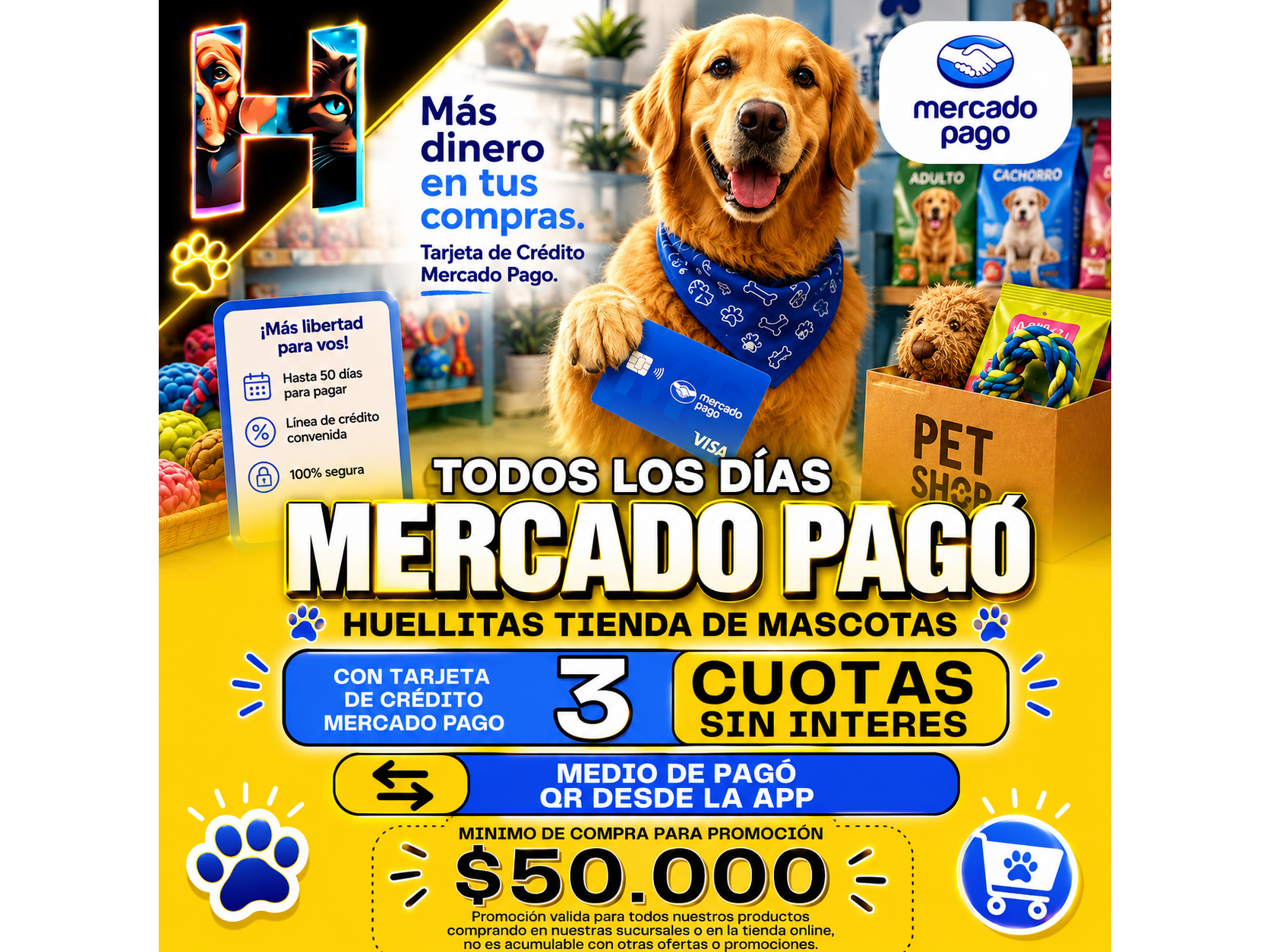 3 Cuotas sin Interés con Mercado Pagó