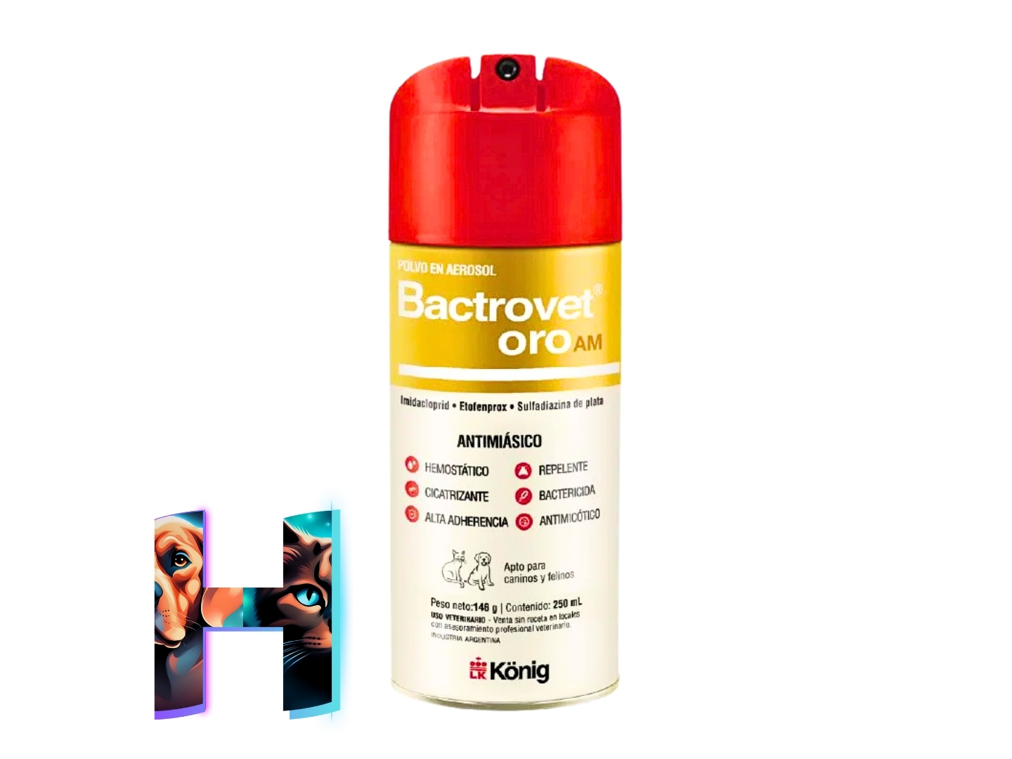Curabichera Bactrovet Oro 228ml Para Perro y Gato