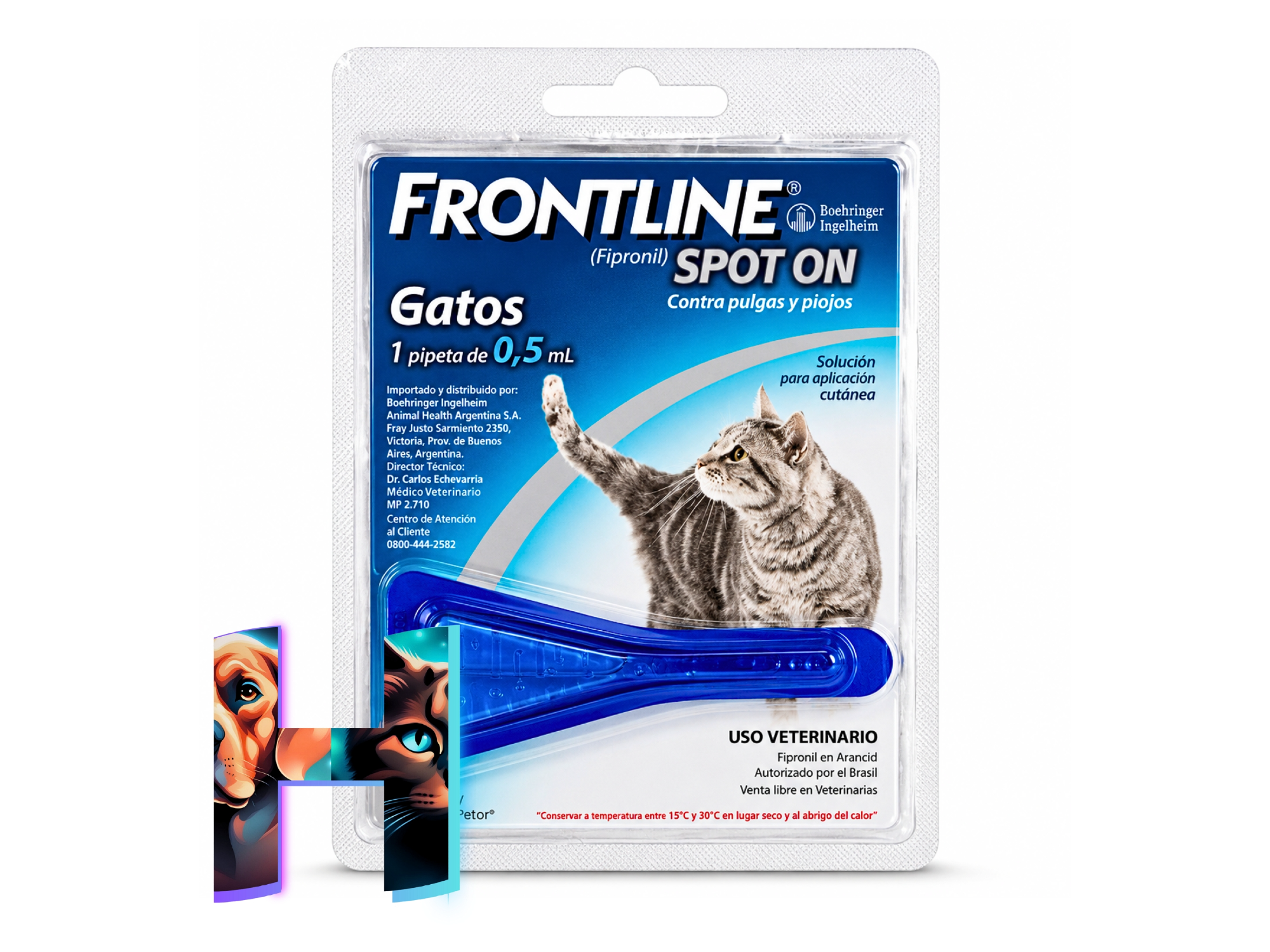 Pipetas FrontLine Spot On para Gatos (Azules)