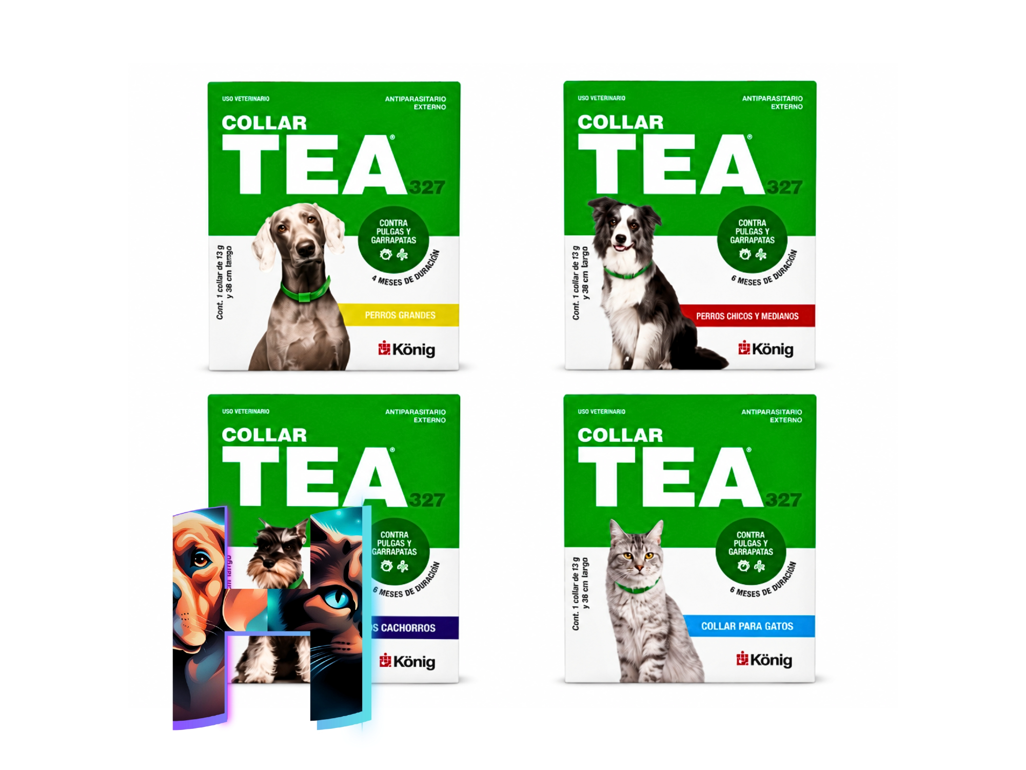 Collares Tea 327 Anti Pulgas y Garrapatas (Perros y Gatos)