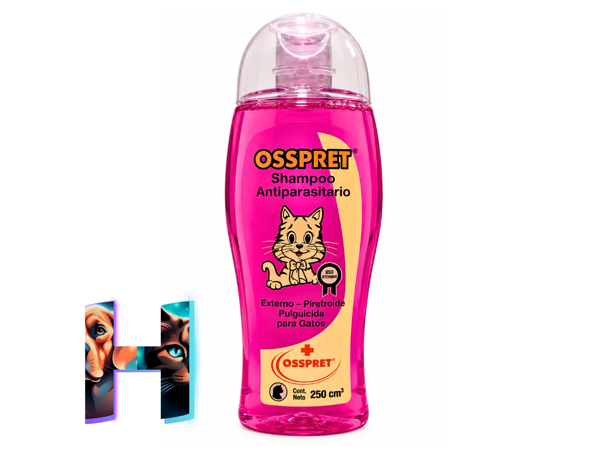 Shampoo Osspret Antiparasitario Gato 250cc