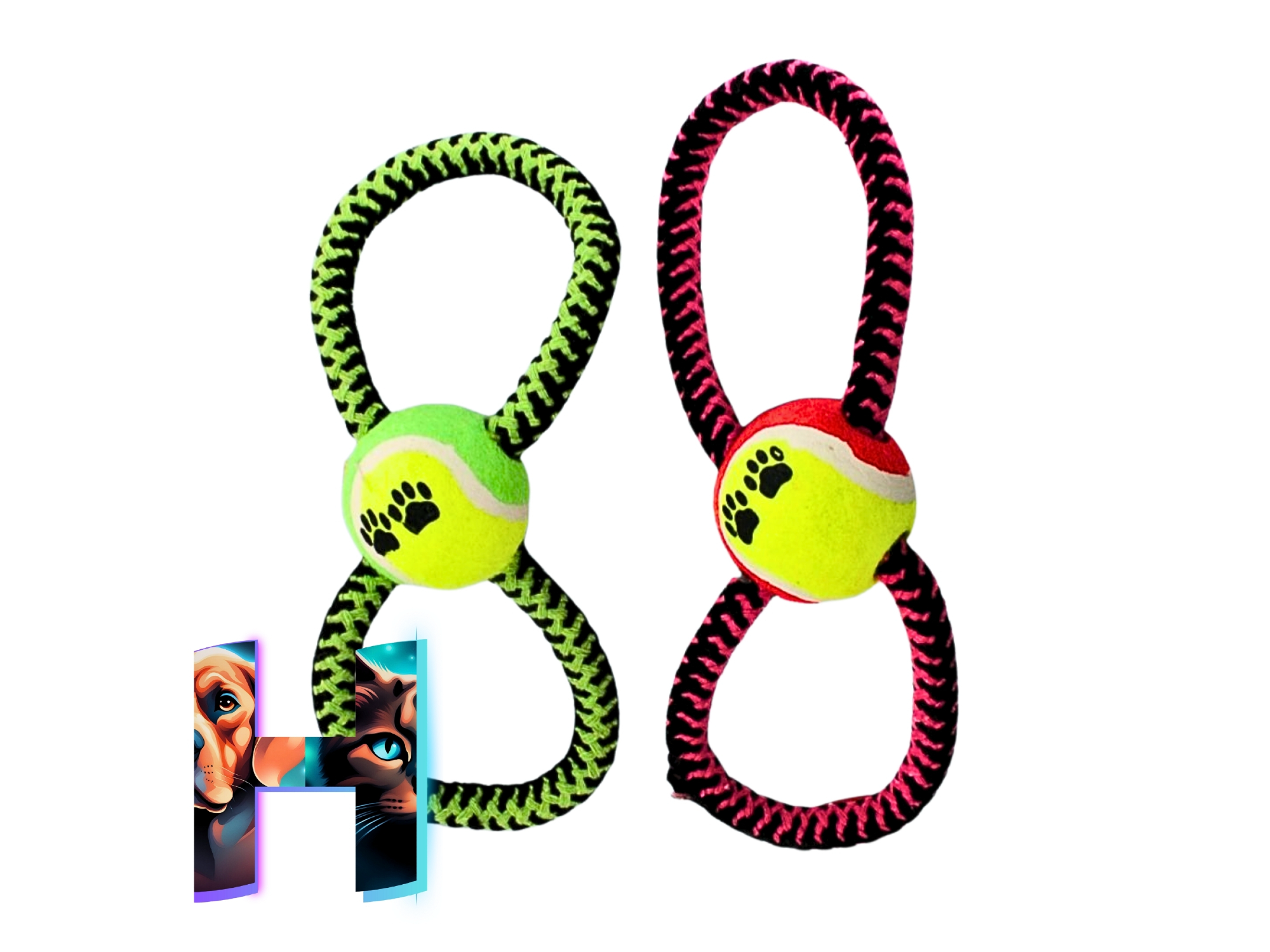 Soga en 8 con Pelota de Tenis