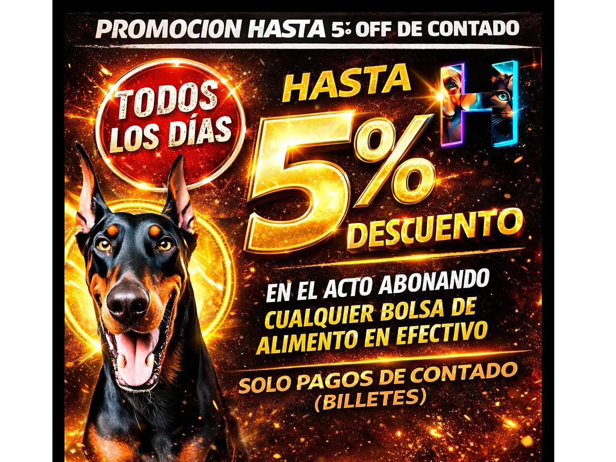 PROMOCION HASTA 5% OFF DE CONTADO