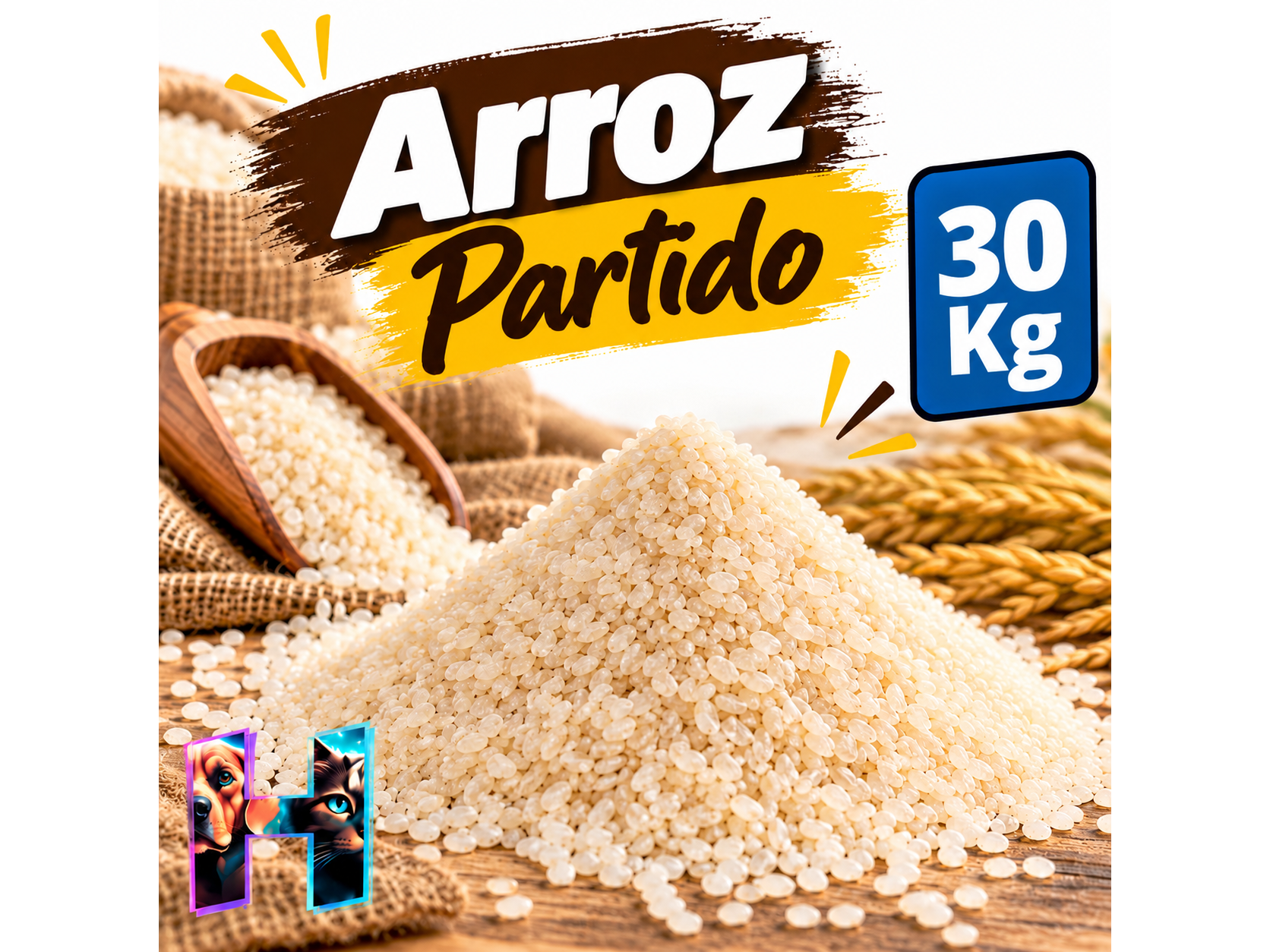 Arroz Partido Blanco x30 Kg