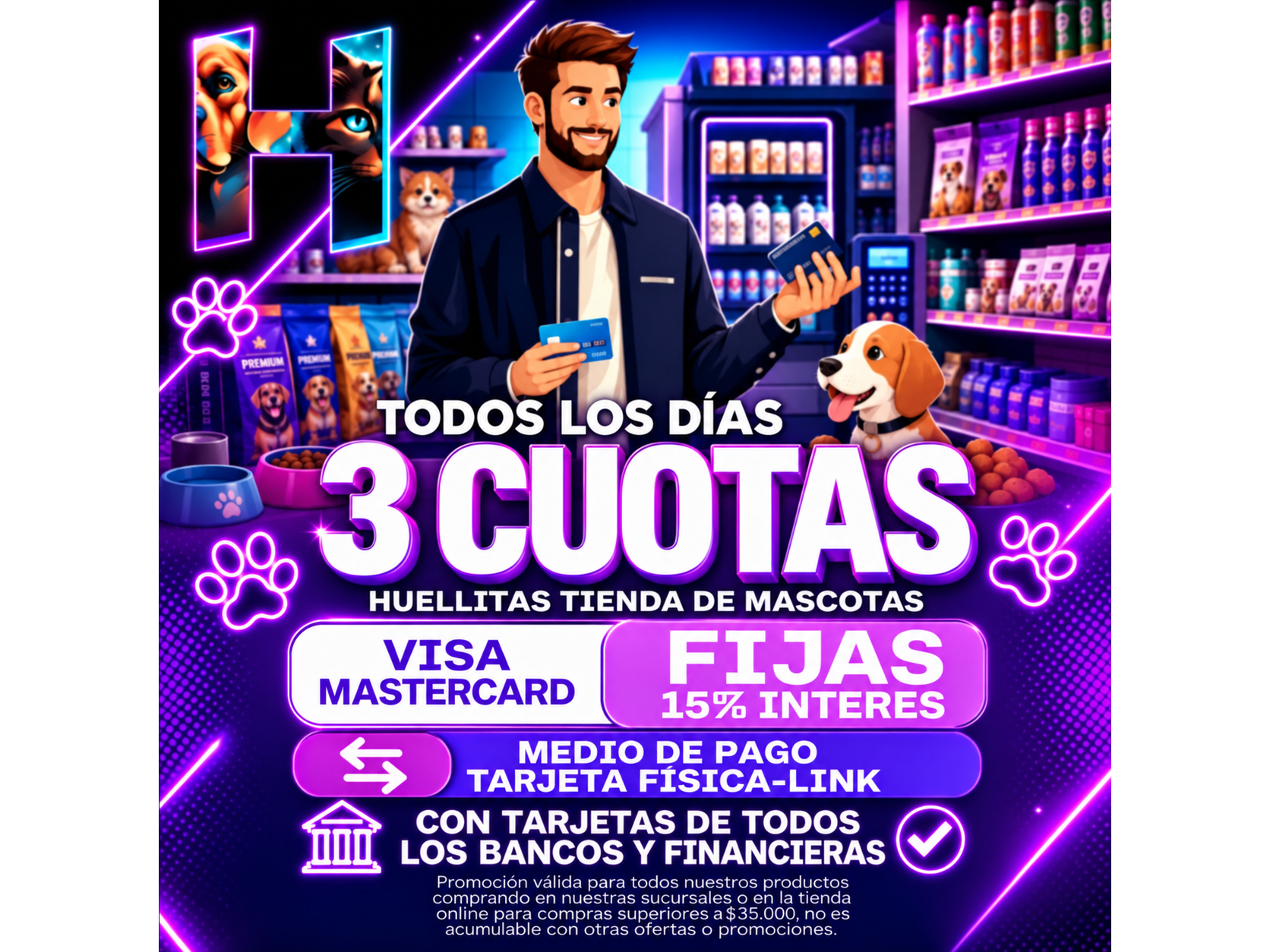 3 CUOTAS CON TODOS LOS BANCOS