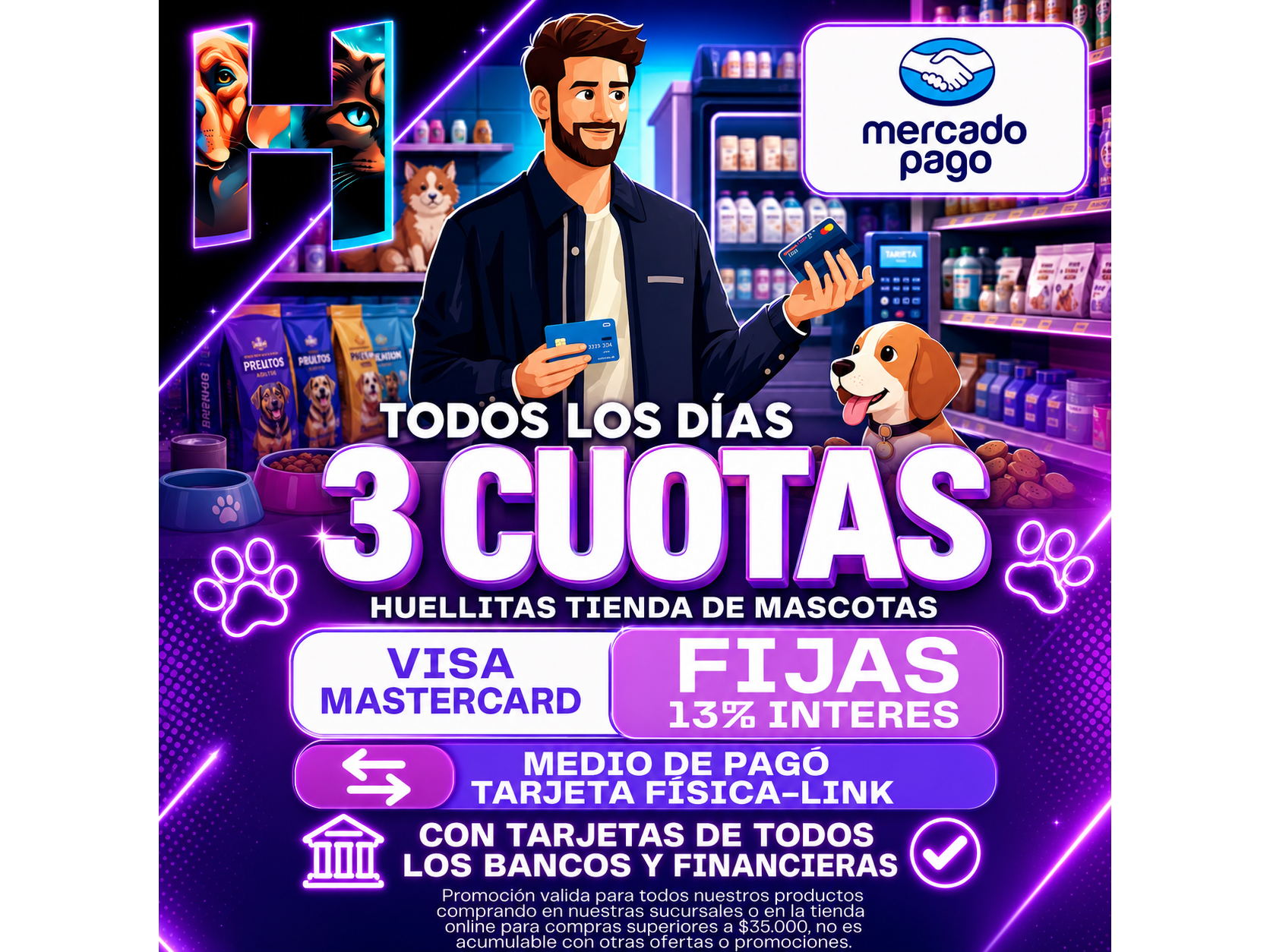 3 CUOTAS CON TODOS LOS BANCOS