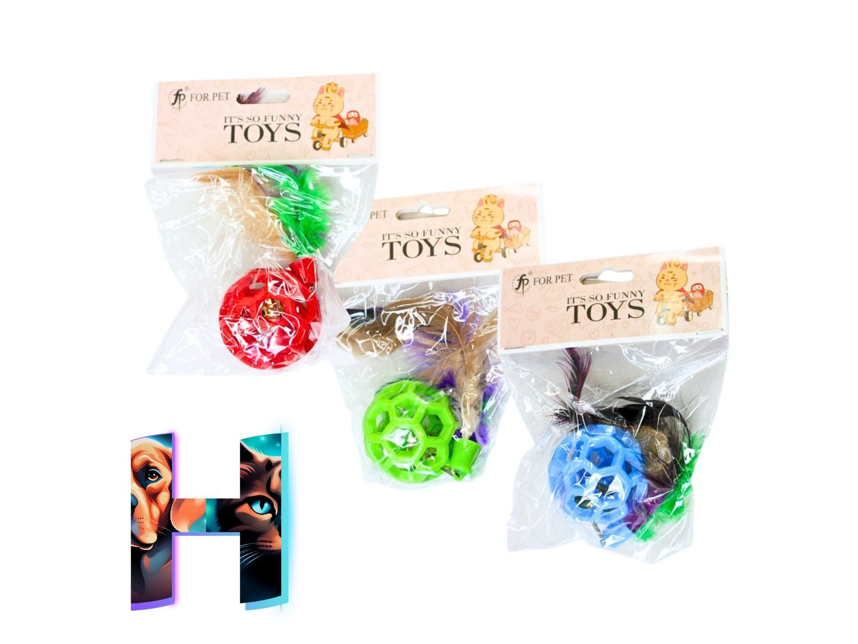 Pelota Red con Sonajero y Pluma