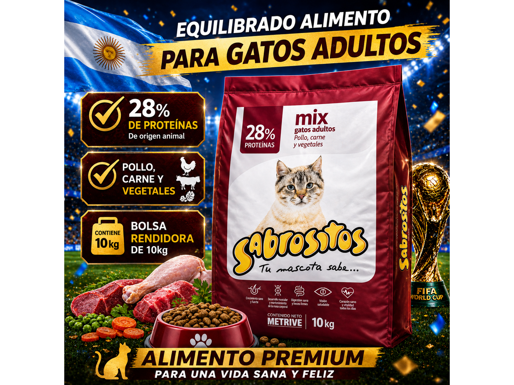 Sabrositos Gato Adulto 10kg