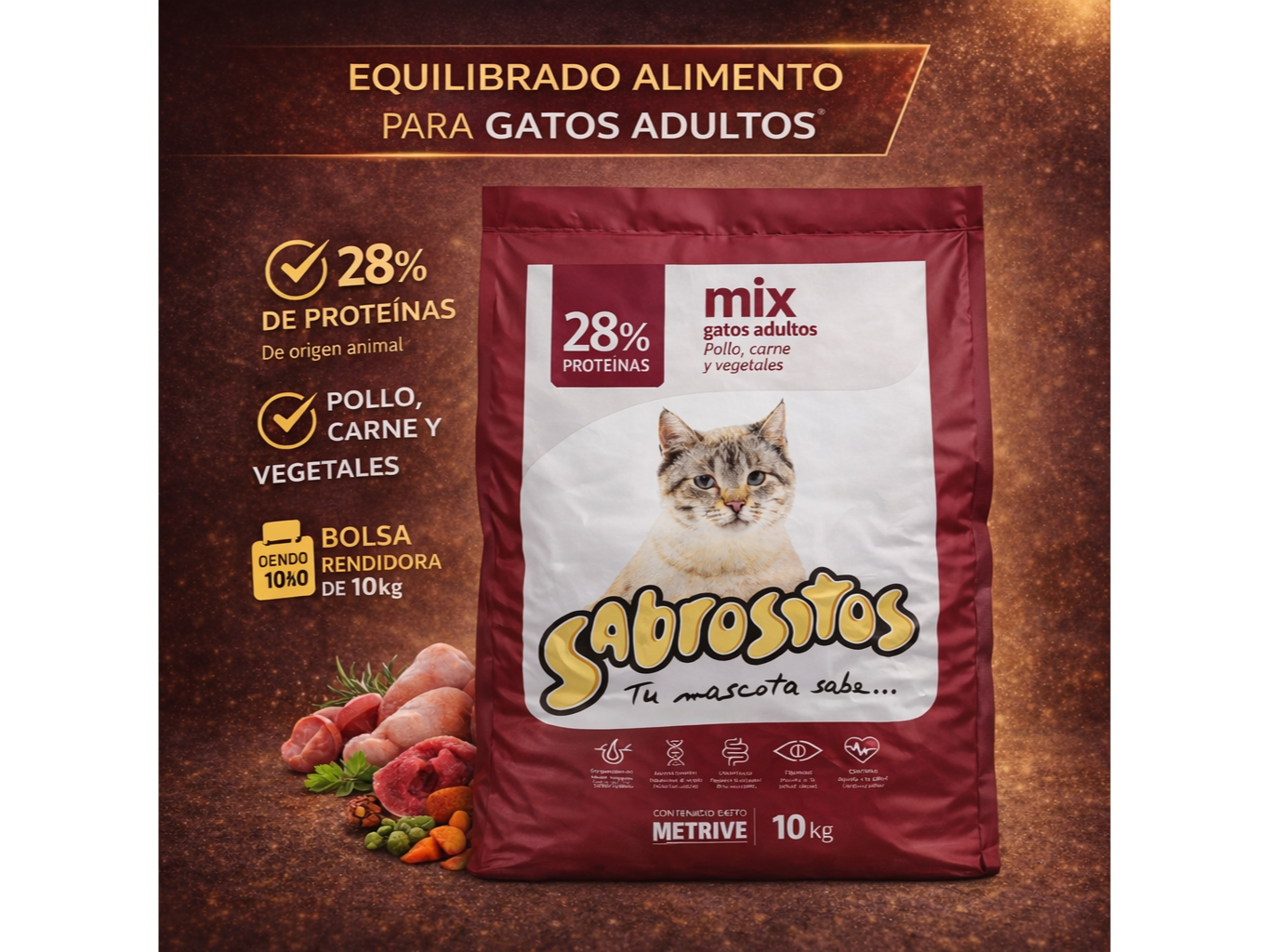 Sabrositos Gato Adulto 10kg