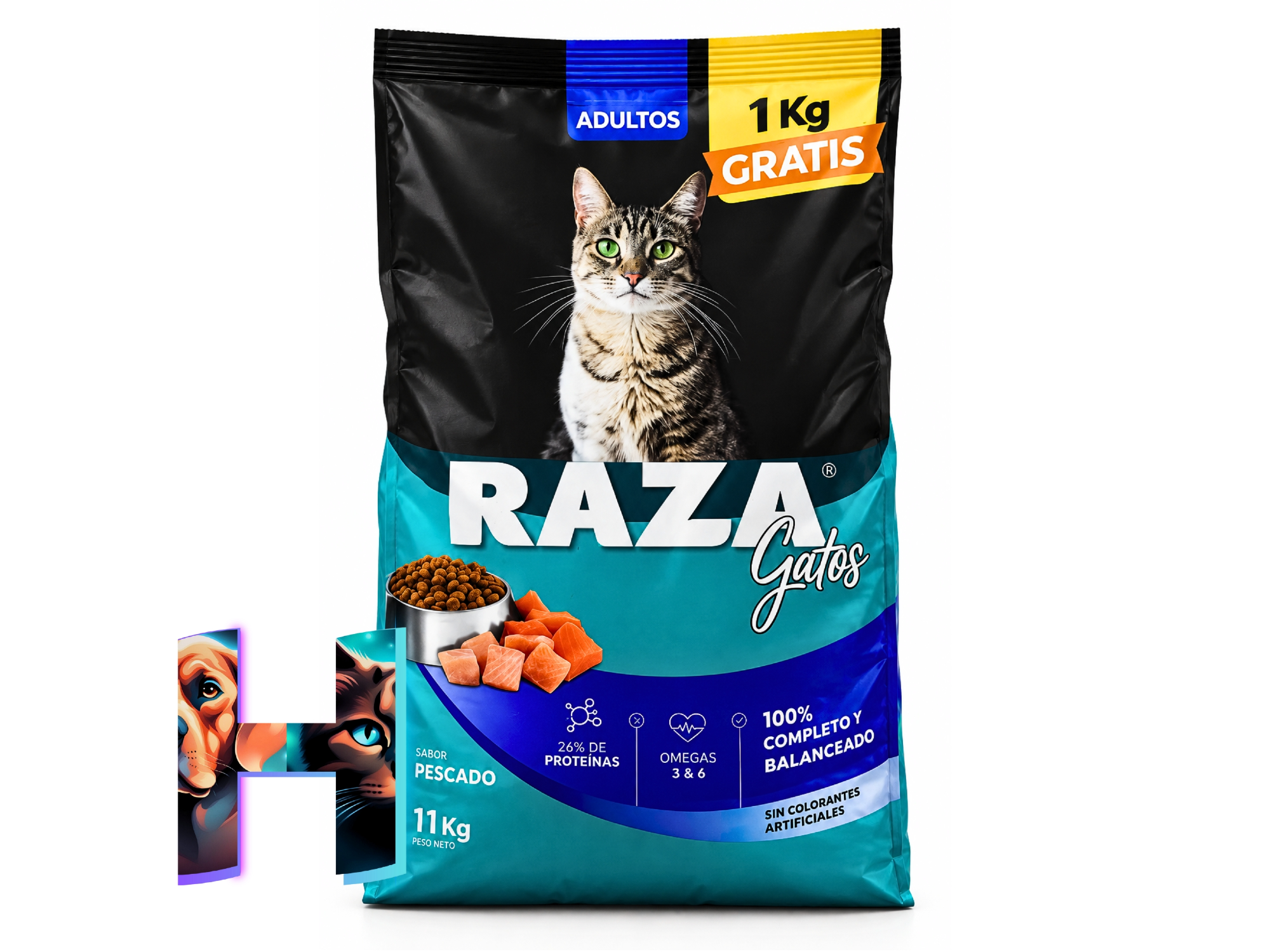 Raza Gato Pescado x 10kg