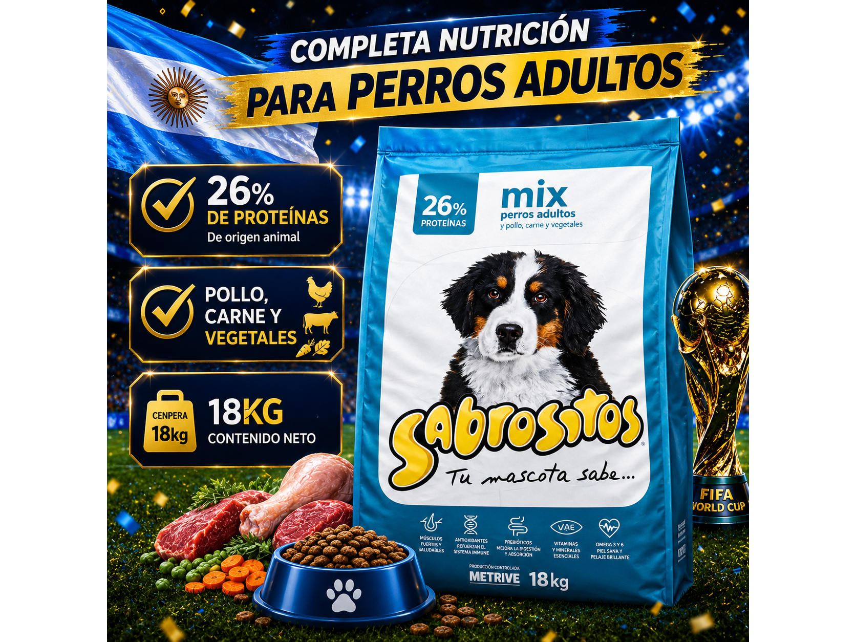 Sabrositos Cachorro Mix 18kg