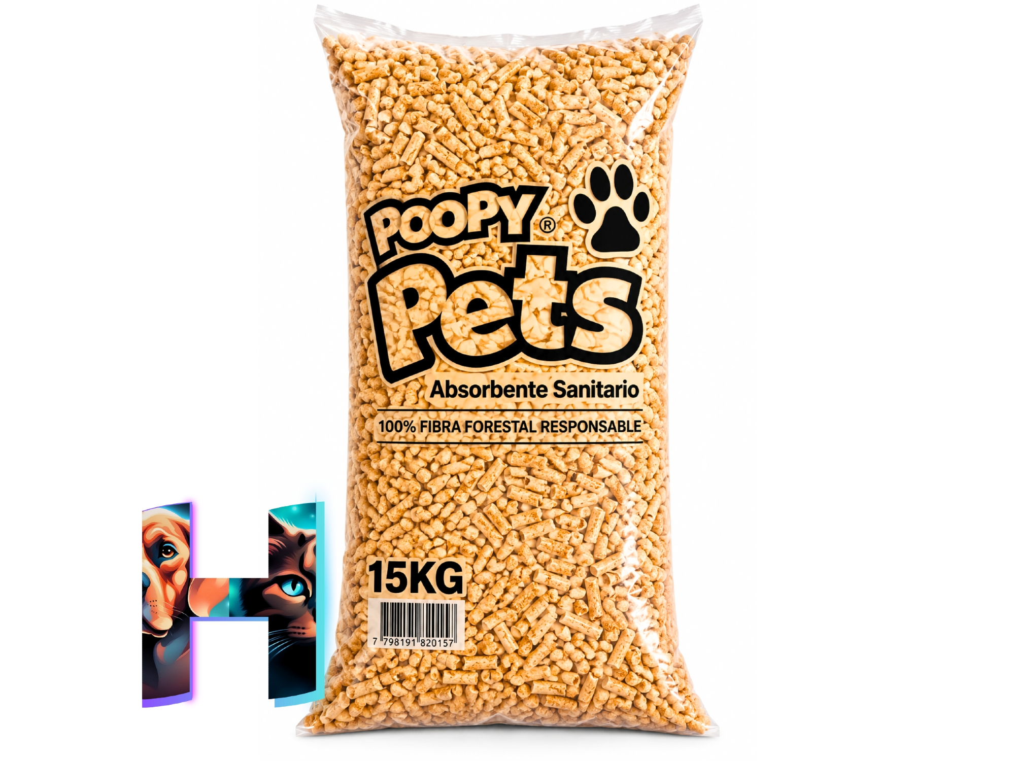 POOPY PETS ABSORBENTE SANITARIO 15KG