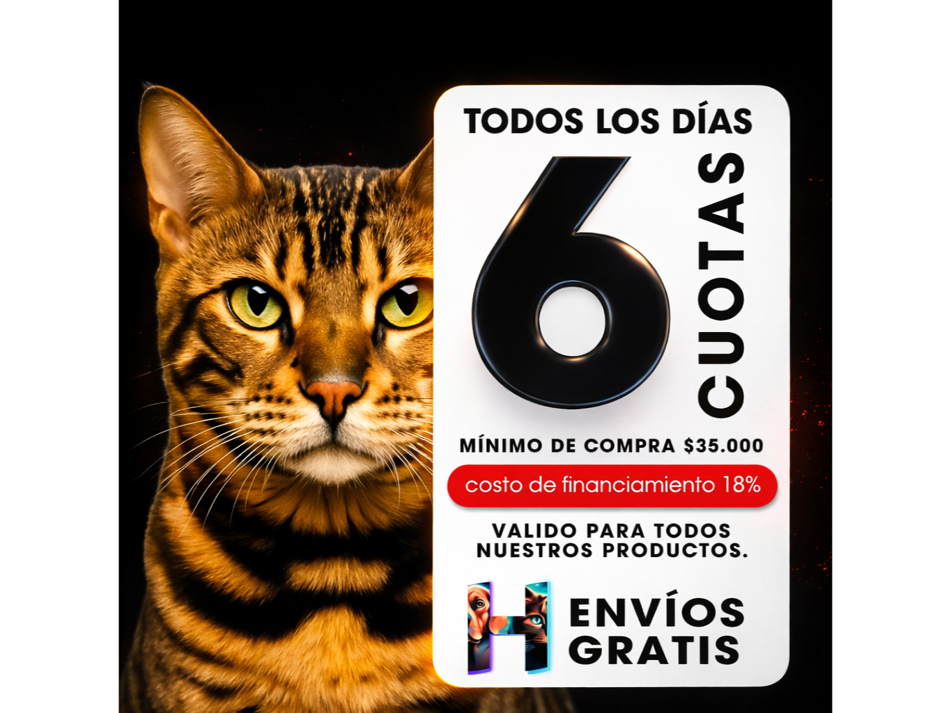 6 CUOTAS CON TODOS LOS BANCOS