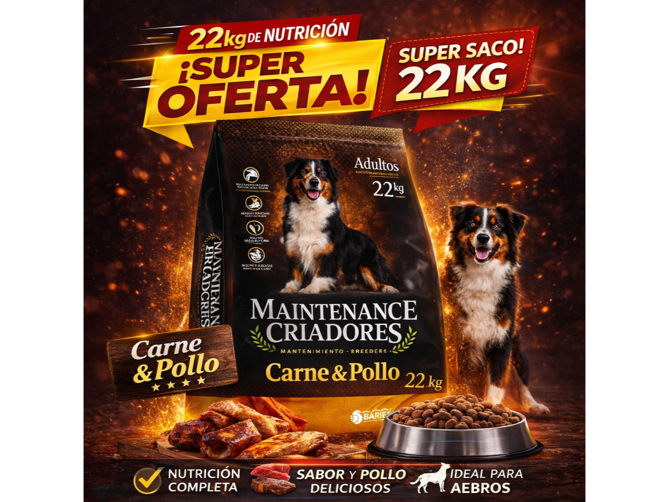 Promo x 3 Maintenance Adulto x22kg