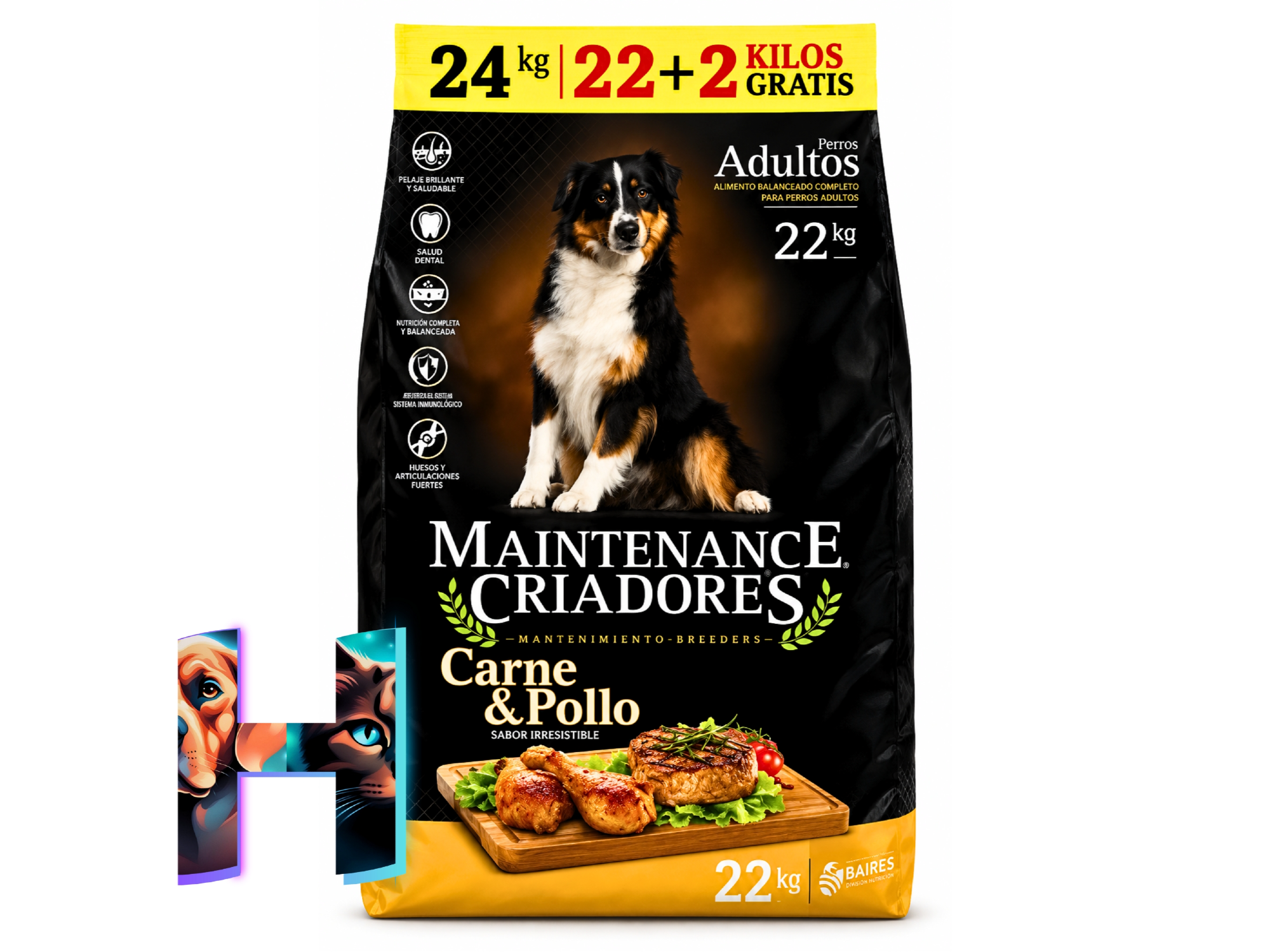 Maintenance Criadores Adulto x 22Kg (Carne y Pollo)