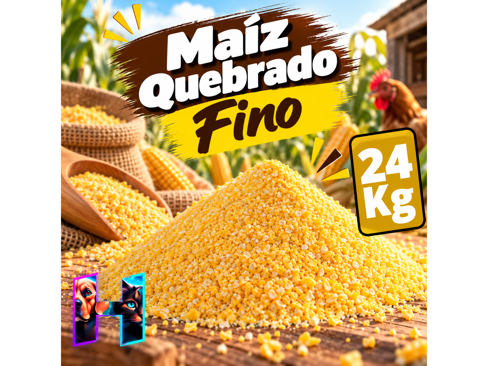 Maiz Quebrado Fino x24 Kg.