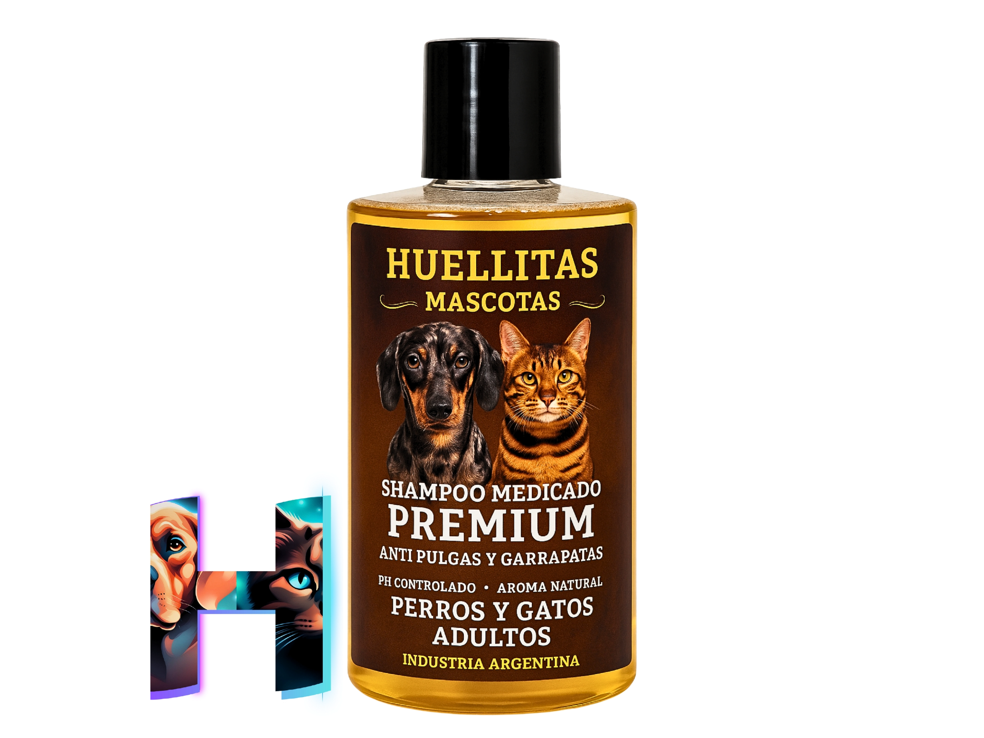 Shampoo "HUELLITAS" Premium Fipronil 250ml