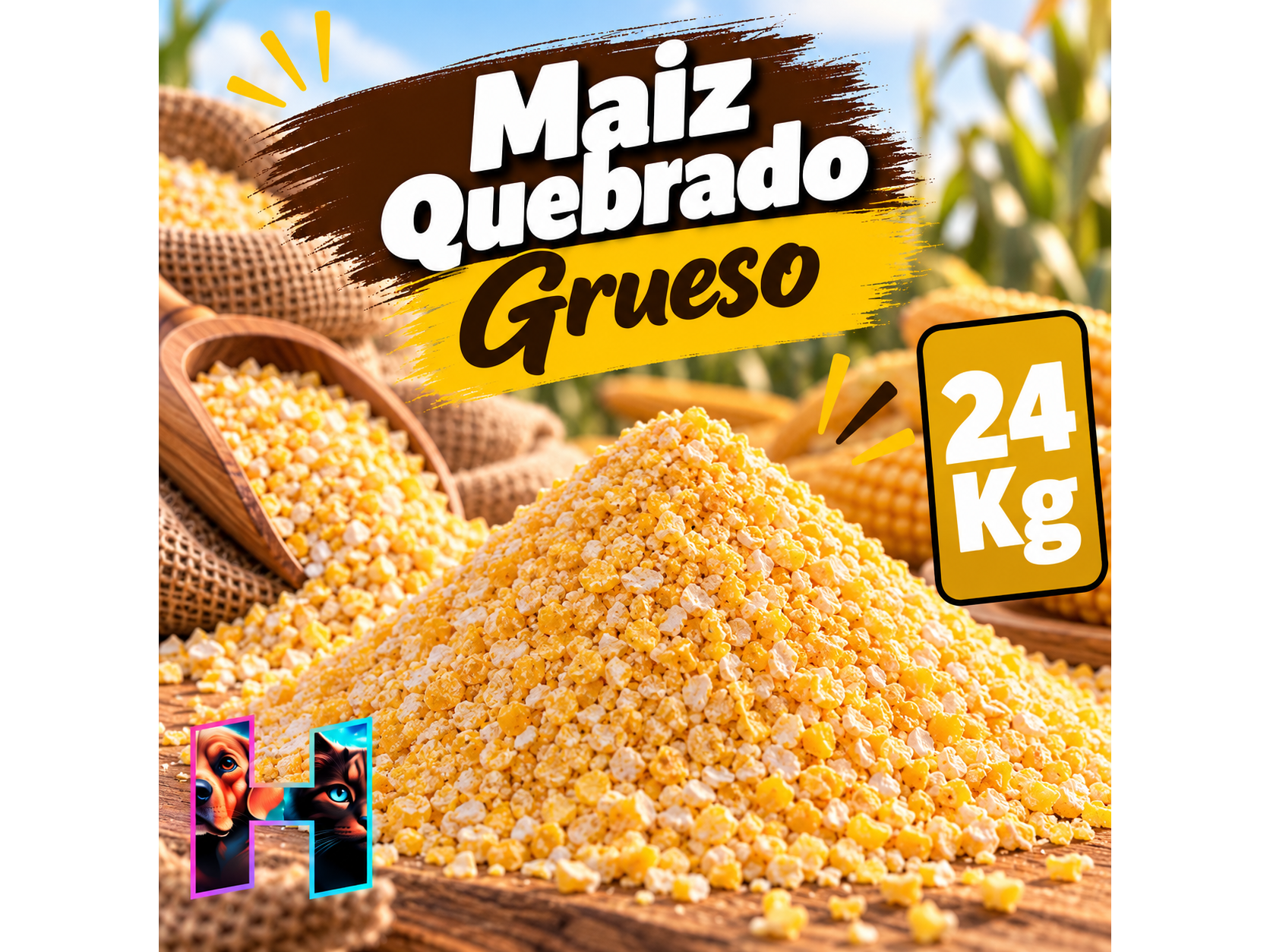 Maiz Quebrado Grueso x24 Kg.
