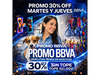 PROMO 30% OFF MARTES Y JUEVES BBVA