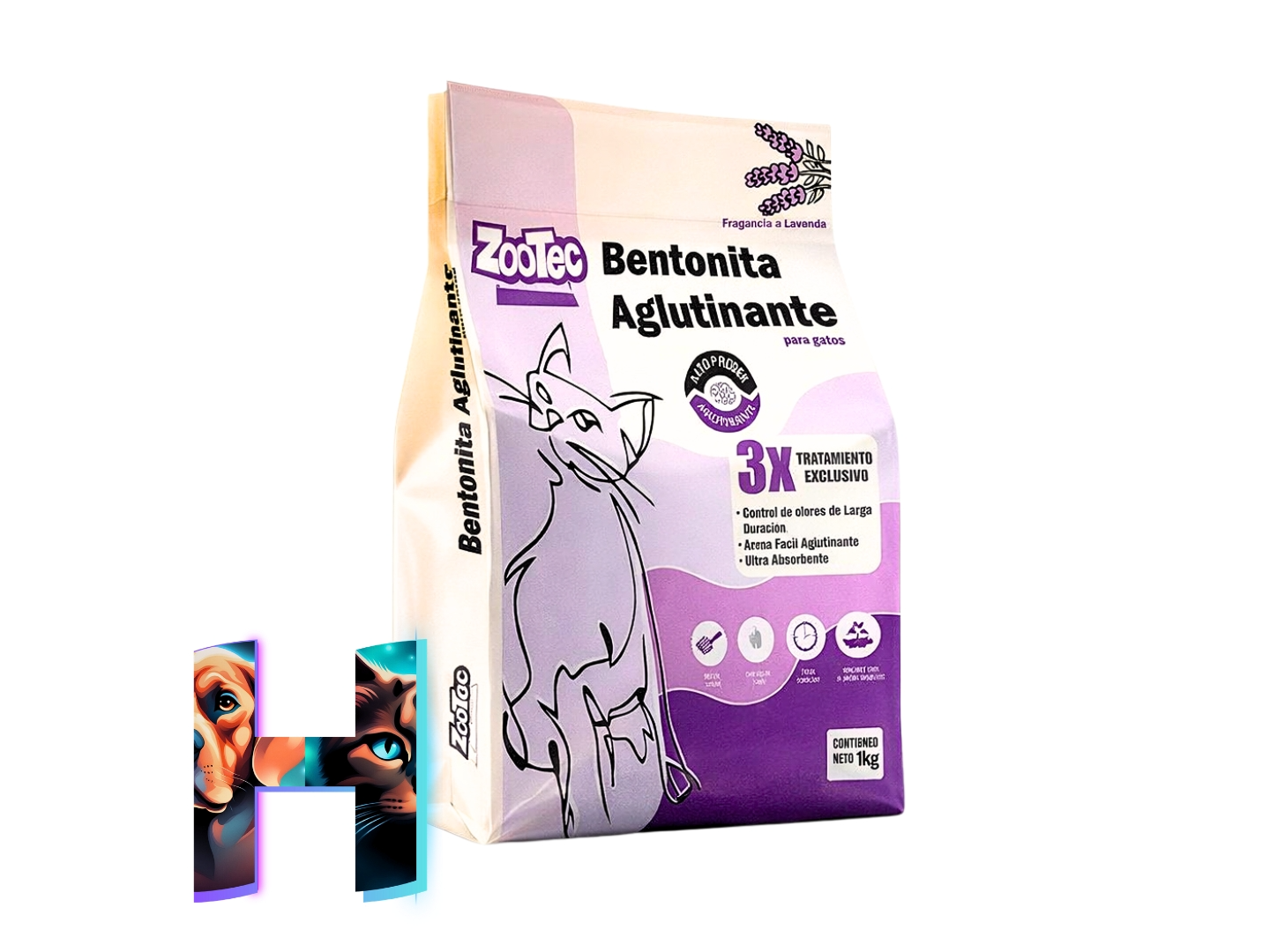 Piedras Zootec Aglutinante Lavanda 15kg