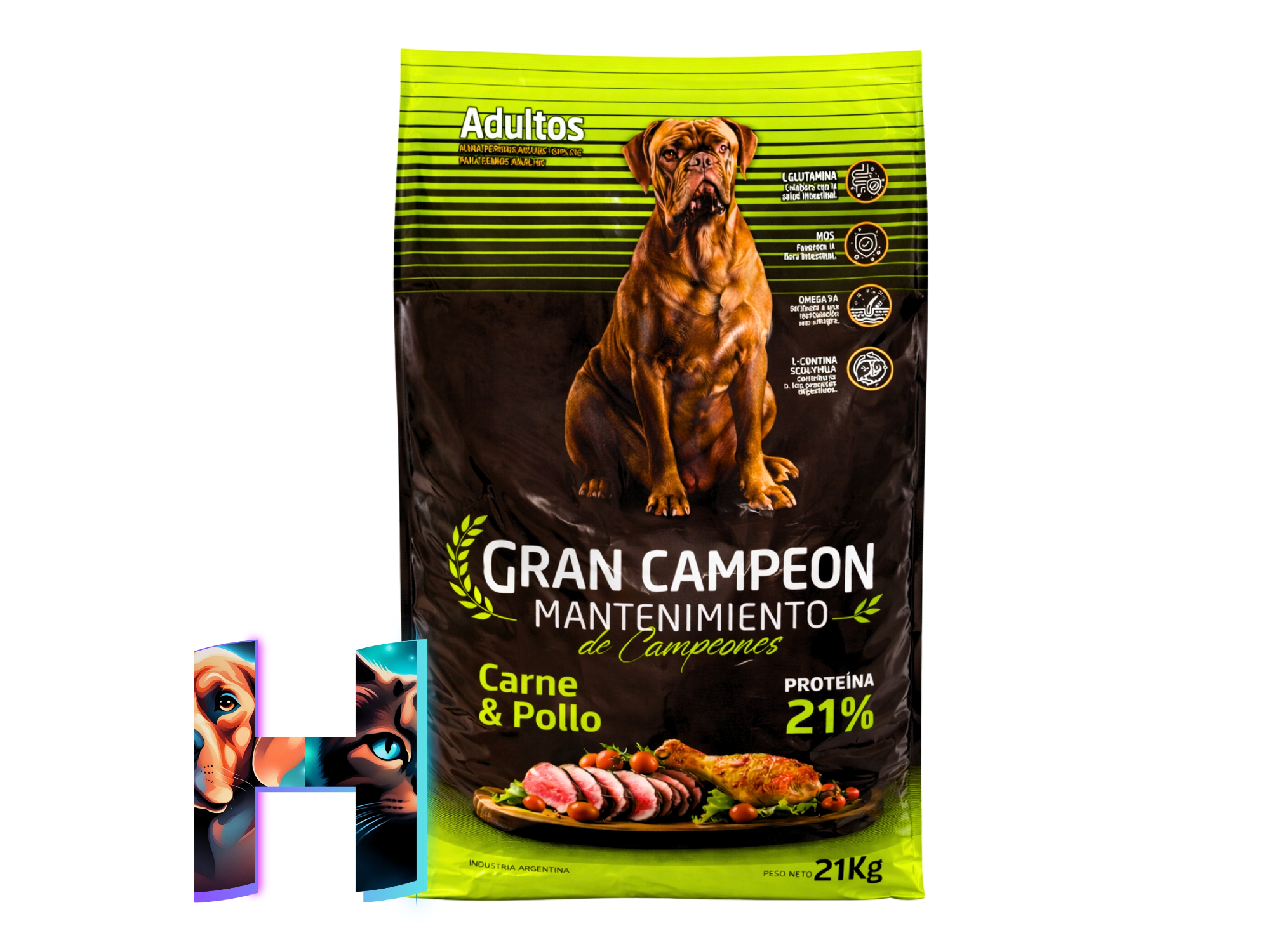 Gran Campeón Maintenance Adulto x 21Kg (Carne y Pollo)