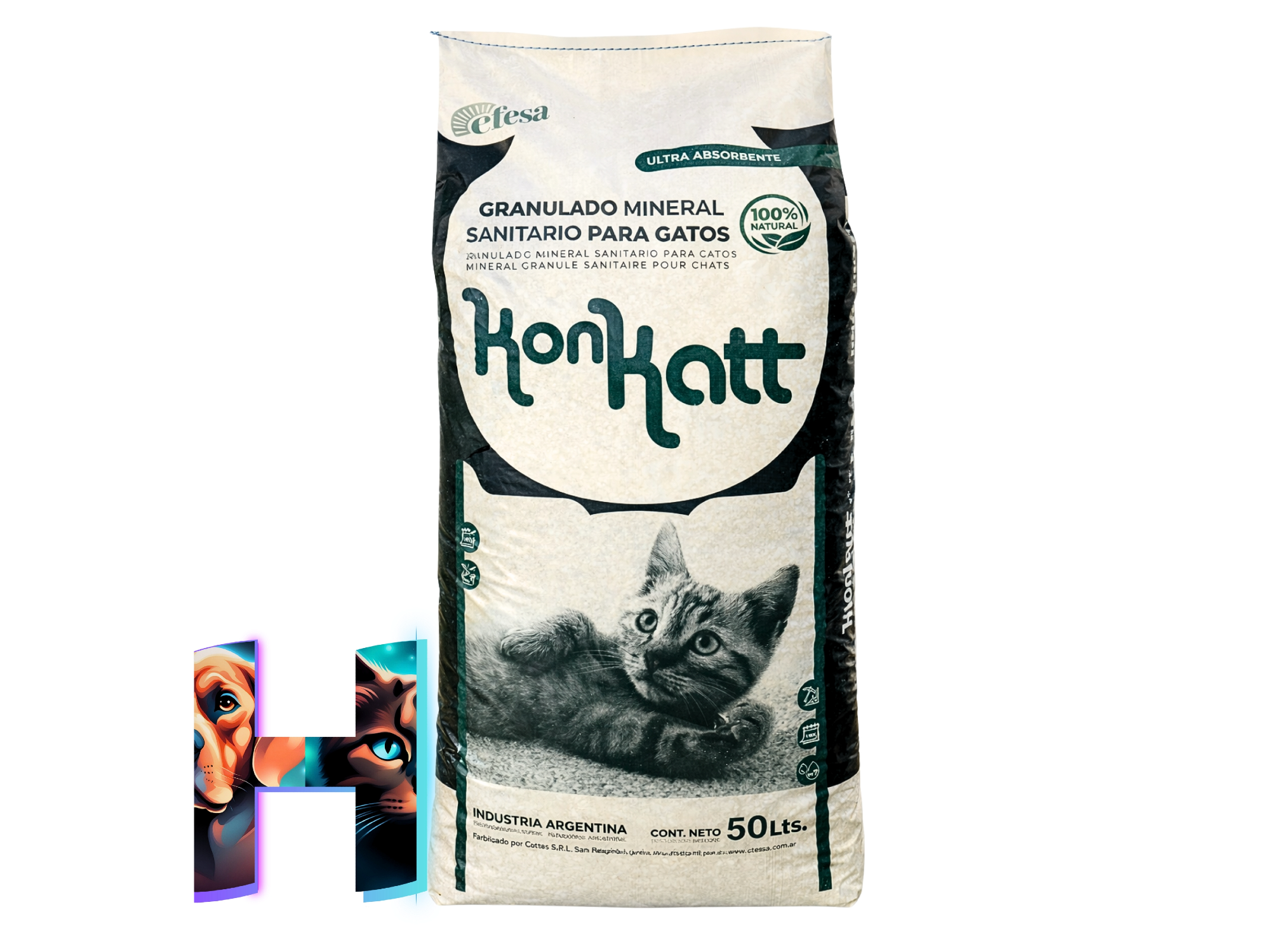 Piedras Kon Katt Grandes 50lts (25kg)