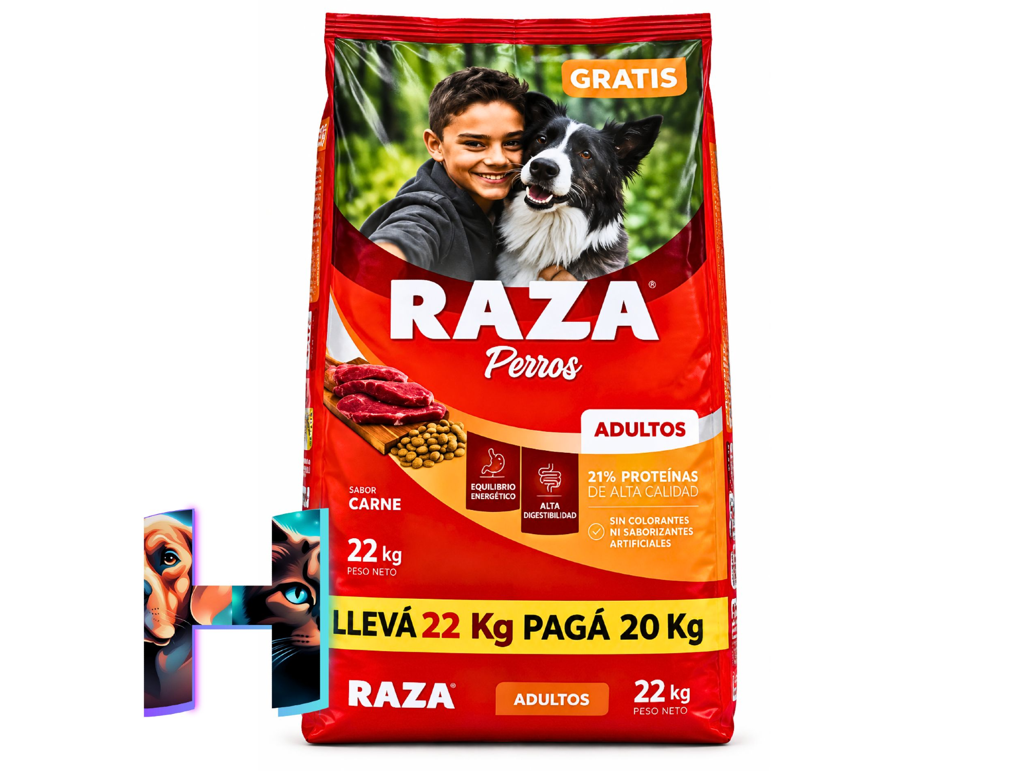 Raza Perro Adulto x 21kg