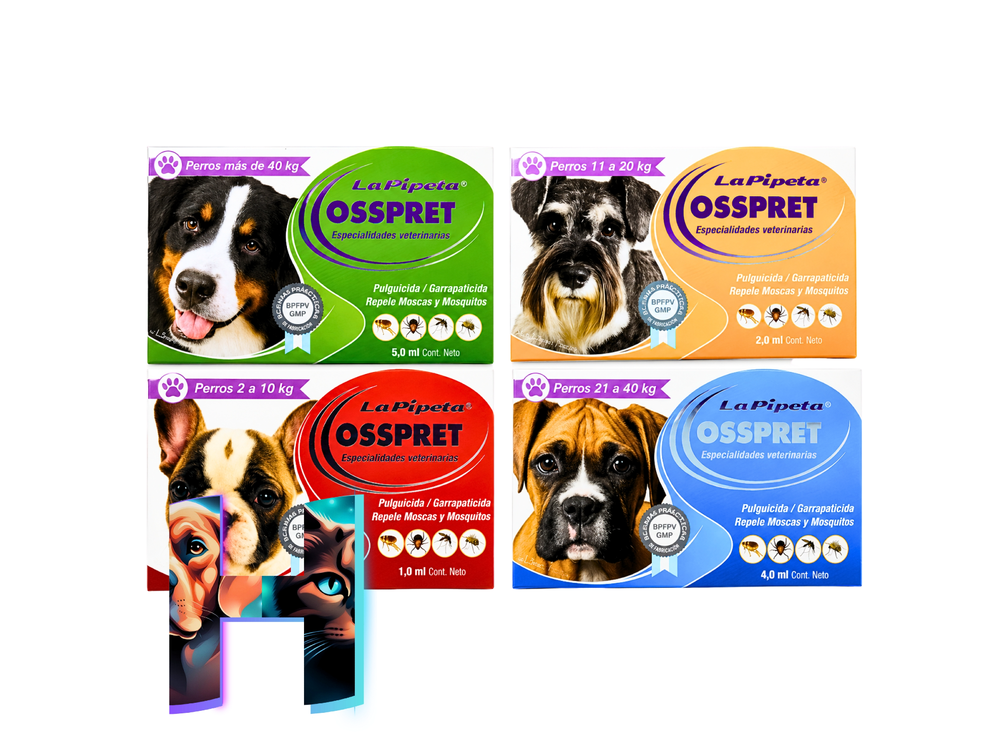 Pipetas Osspret Spot Plus Perros