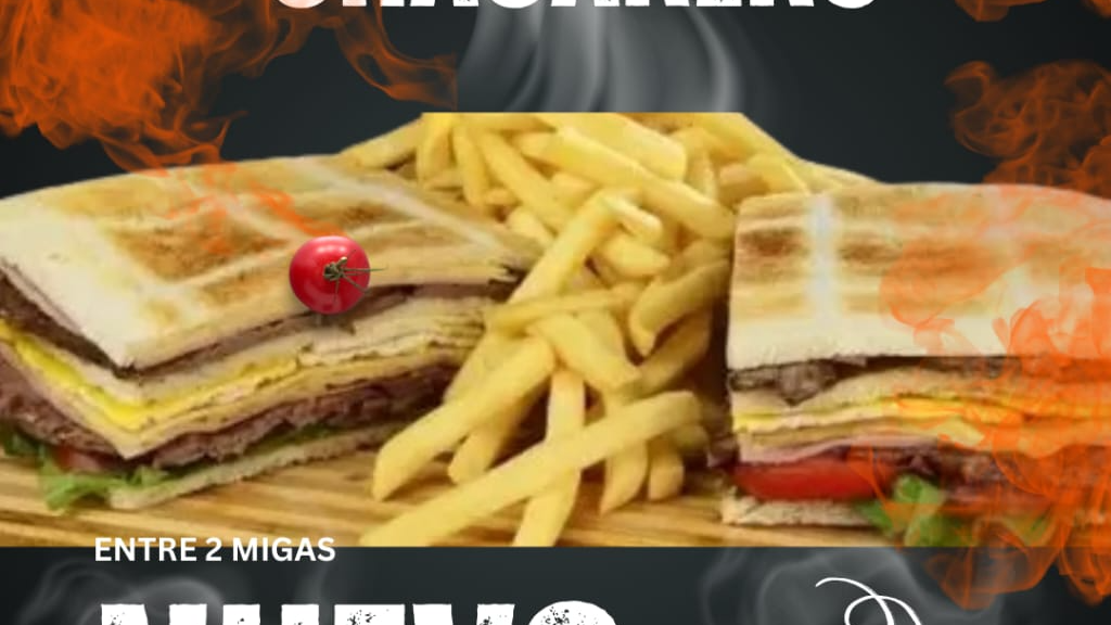 NUEVO SÁNDWICH CHACARERO DE POLLO ( PAN DE MIGA)